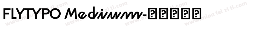 FLYTYPO Medium字体转换